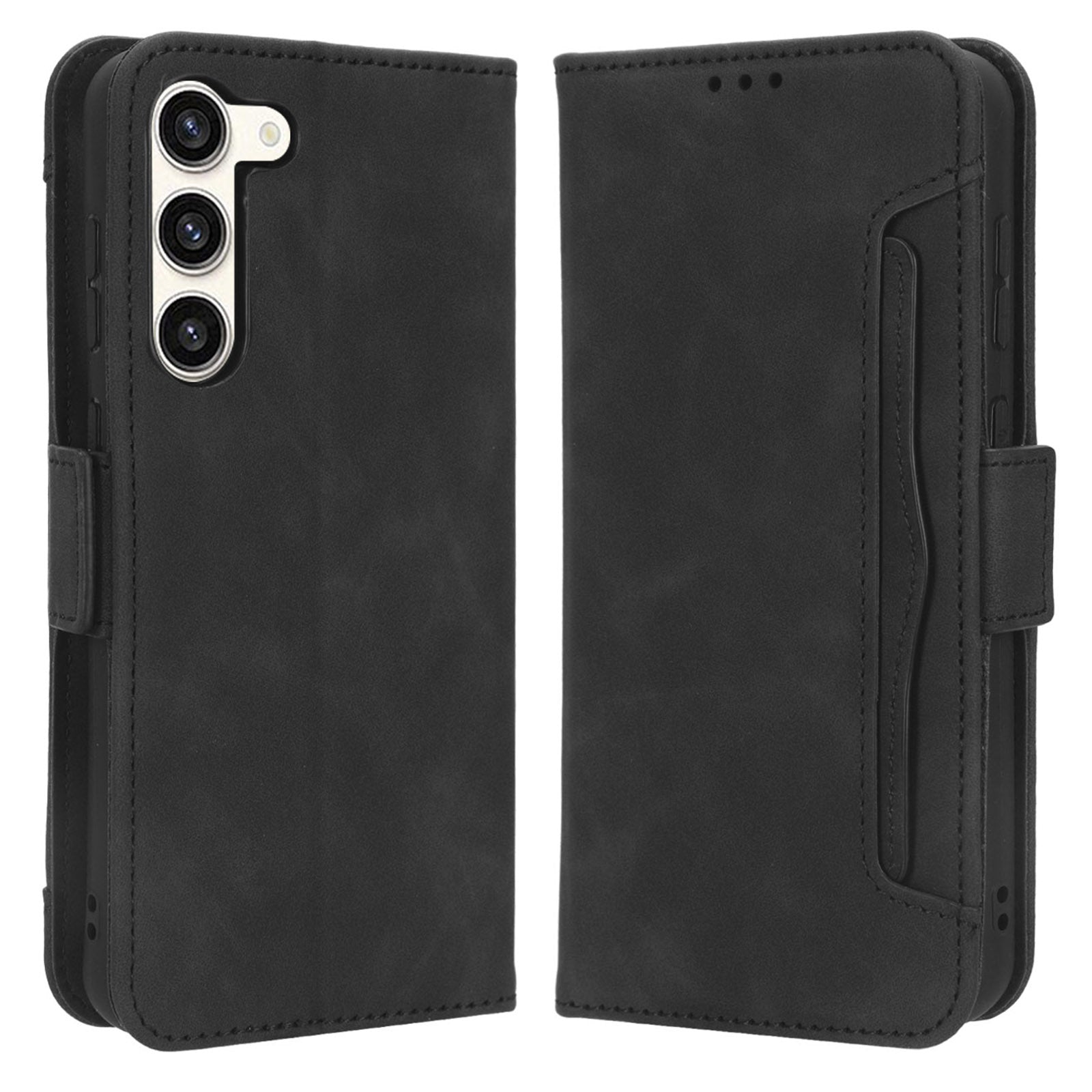 Wallet Flip Cover for Samsung Galaxy S23 PU Leather Phone Case Multiple Card Slots Stand Shell Wallet Flip Cover for Samsung Galaxy S23 PU Leather Phone Case Multiple Card Slots Stand Shell